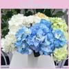 Wedding Flower Decor Artificial Hydrangea With Plush Fabric For Home And Party