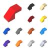 50pcs 28192 Slope 45 2 X 1 Cutout Bricks Collections Bulk Modular GBC Toys For Technical MOC DIY Building Blocks Compatible