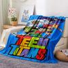 1PC Teen Titans Print FlAannel Blanket, High quality Comfortable for All Seasons, Home Decor, Warmth and Comfort