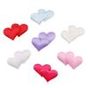 200PCS Colorful Hearts Cloth Padded Lovely Mini Peach Heart Patches Wedding Appliques DIY Sewing Accessories Craft Decor