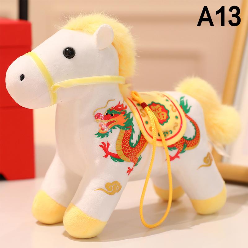 Horse Key Chain Mini Horse Pendant Keychain Plush Toy Horse Gift Set For Good Luck Home Decor Cute Chinese Zodiac Ornament