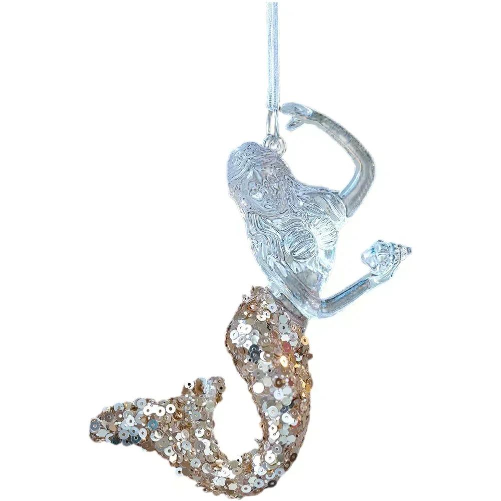 Christmas Pendant Acrylic Decorations Assorted Decorative Shapes Contemporary Style Lightweight Acrylic Material