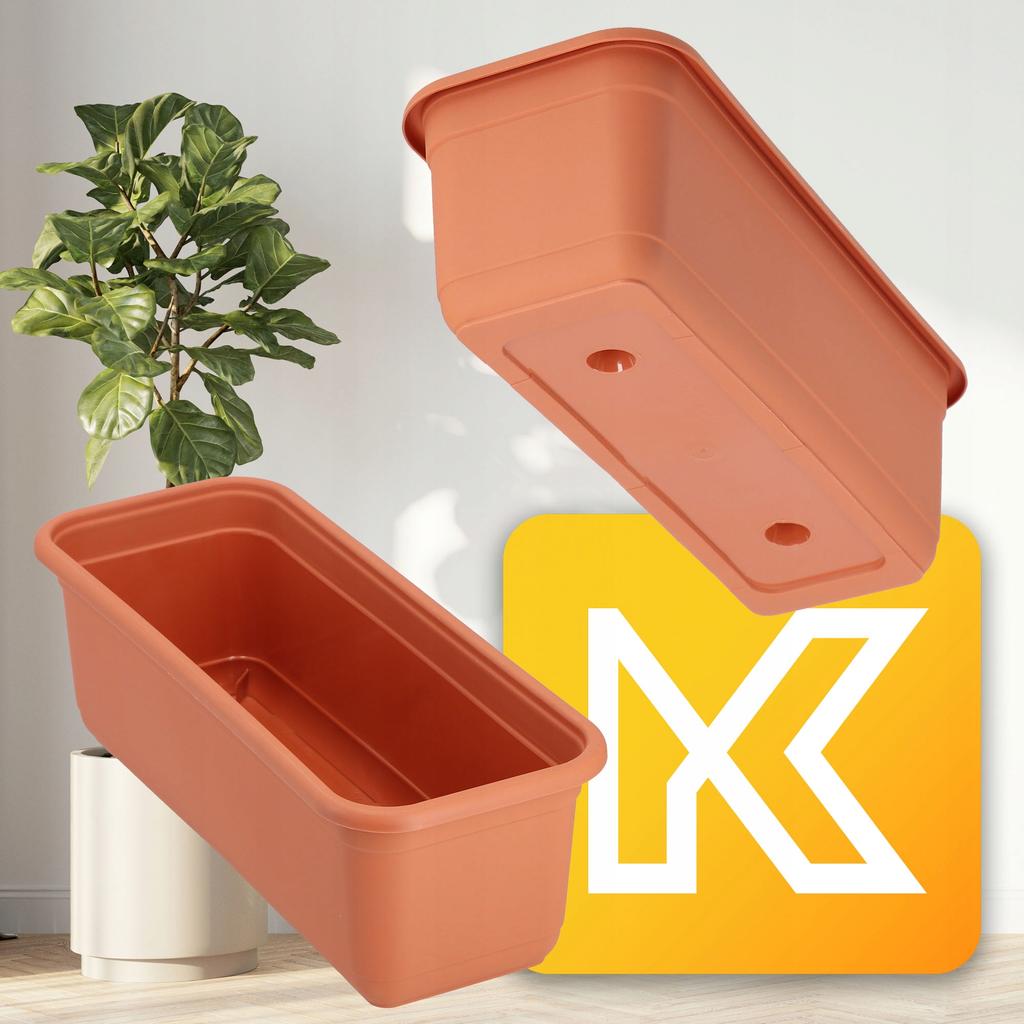 KADAX Skrzynka Balkonowa 40cm Doniczka Na Kwiaty