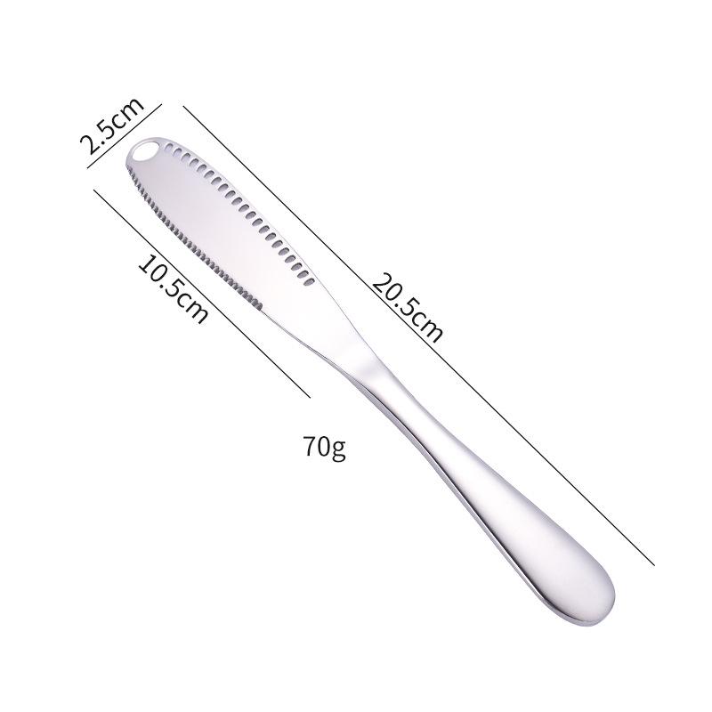 Butter Knife Holes Cheese Dessert Knife Stainless Steel Jam Knife Cutlery Toast Wipe Cream Bread Cheese Cutter Kitchen Tools AVE