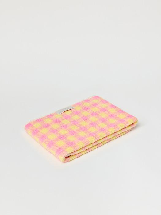WOLA 1P Reversible Towel Gingham Rose Lemon 210g Rose Lemon