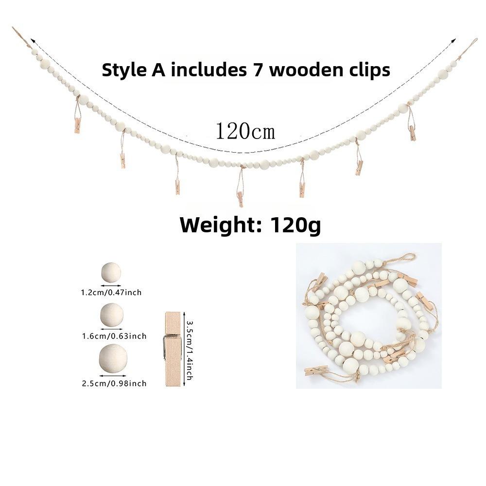 

Wooden Picture Display String Tassel Clips Photo Frames Home Bedroom Dorm Wall Decoration A-7 clips