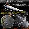 Airsoft Tactical Touchscreen with Knuckle Full Outdoor Use J-HARK Gloves, Compatible, Guards, Finger, (Green, L)