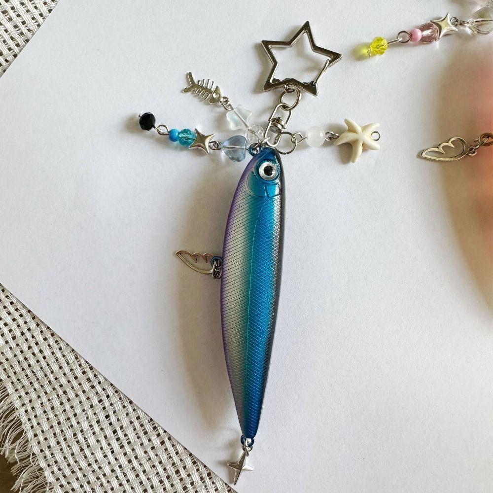 Simulation Fish Pendant Handmade Bionic Fish Keychain Unique Fish Keychain Backpack Pendant