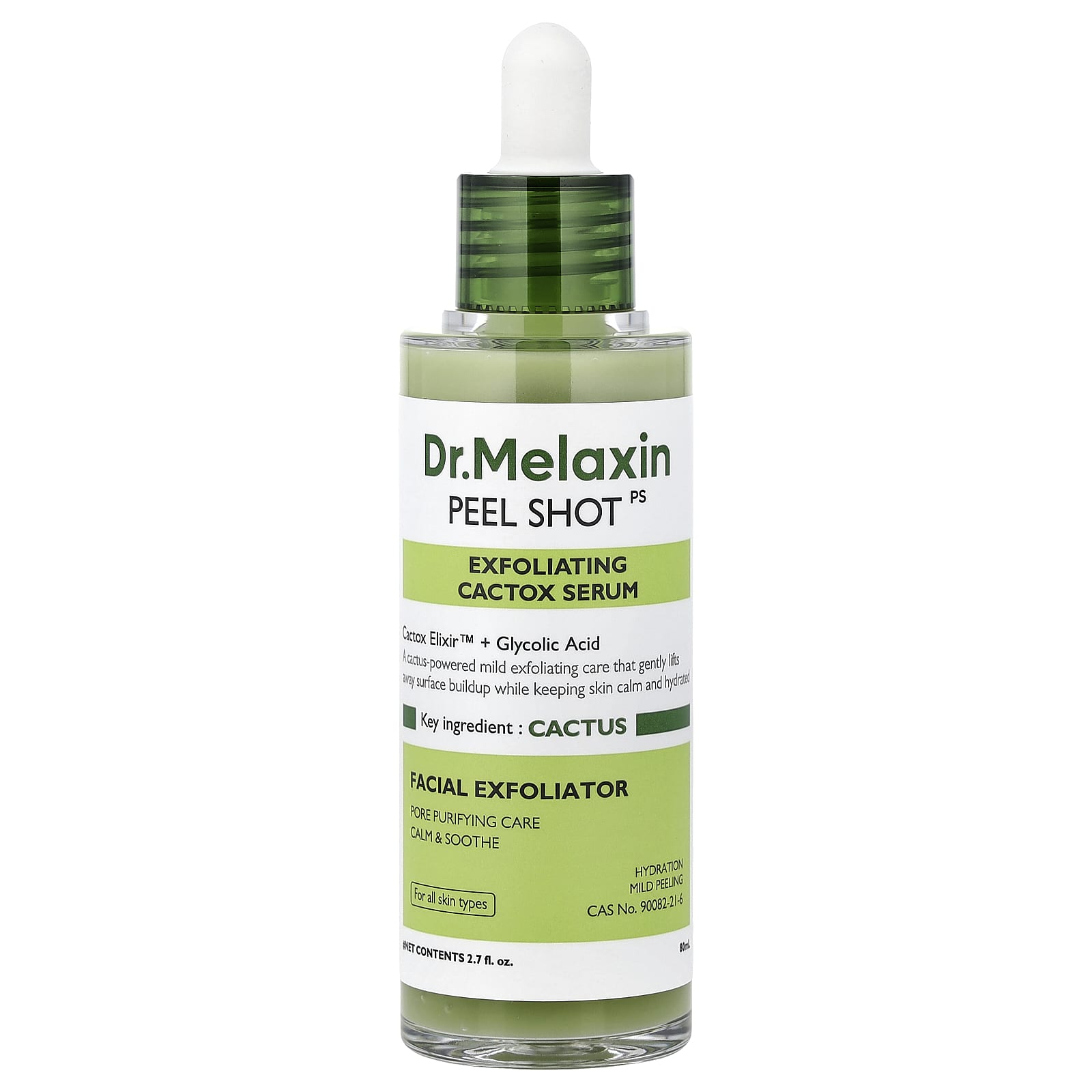 Dr.Melaxin, Peel Shot, Exfoliierendes Kaktus-Serum, Für Alle Hauttypen, 80ml (2,7 fl oz)
