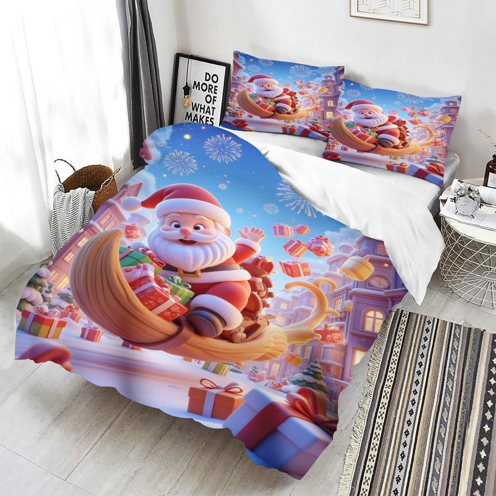 Christmas Duvet Cover Set Comforter Bedding 3D Children'S Bedding Set 3-Piece 1 Quilt Cover King Size