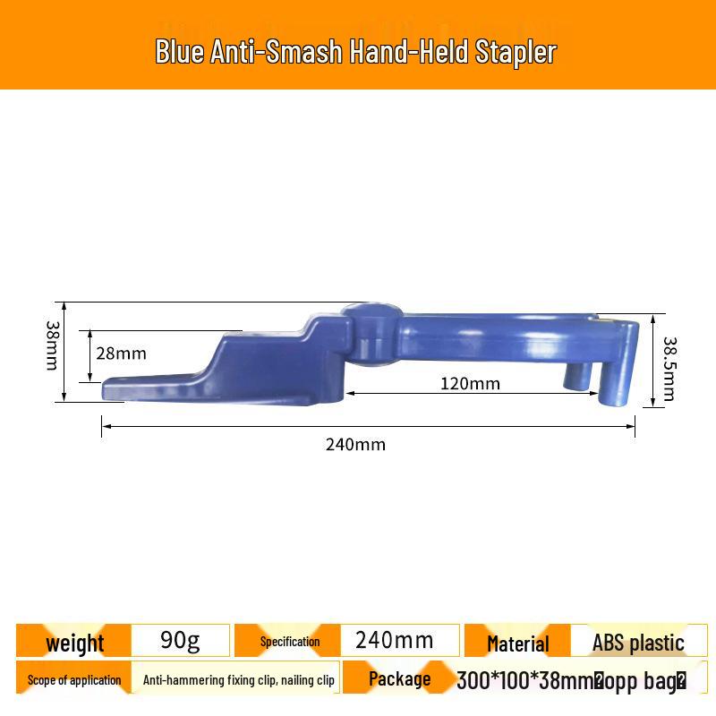 Nagelzange mit Anti-Hammer-Vorrichtung & Nagelfixierhilfe für sicheres Betonnageln