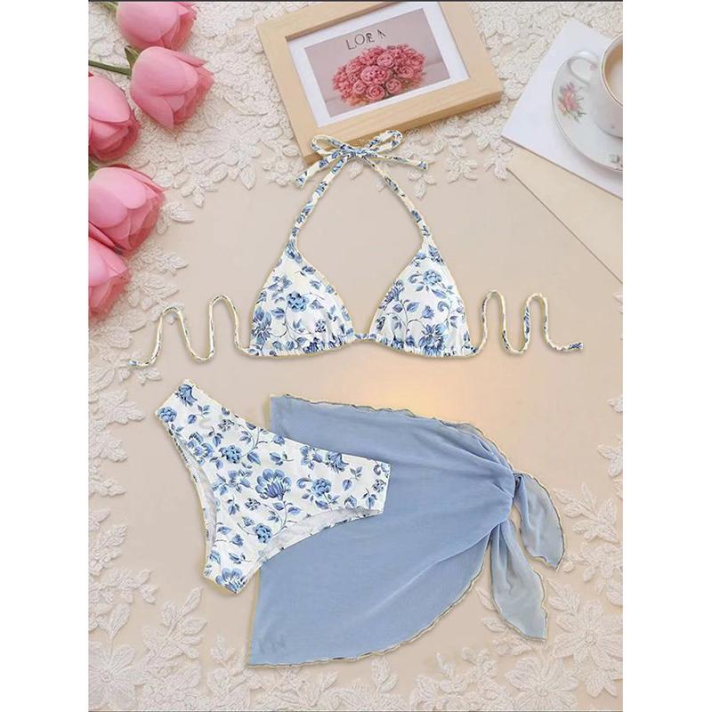 New Sexy Bikinis Floral Swimsuits Women's Swimwear Push Up Female Beach Swim Wear Bathing Suits Bikini Set