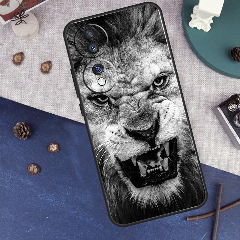Roaring Lion Case For Honor Magic 7 6 5 8 Pro Cover For Honor 400 200 50 70 90 Lite X8a X8b X9a X9b X9c