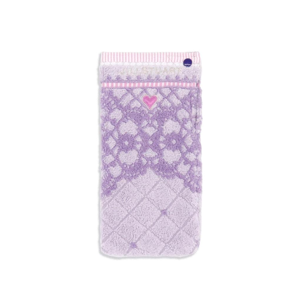 Jill Stuart Dolly Lace Long Fluffy Untwisted Pet Bottle Small Item 12 X Cm Pochette, Purple, Cotton, Yarn, Case, Case, 58-1760090, Approx. 24.5