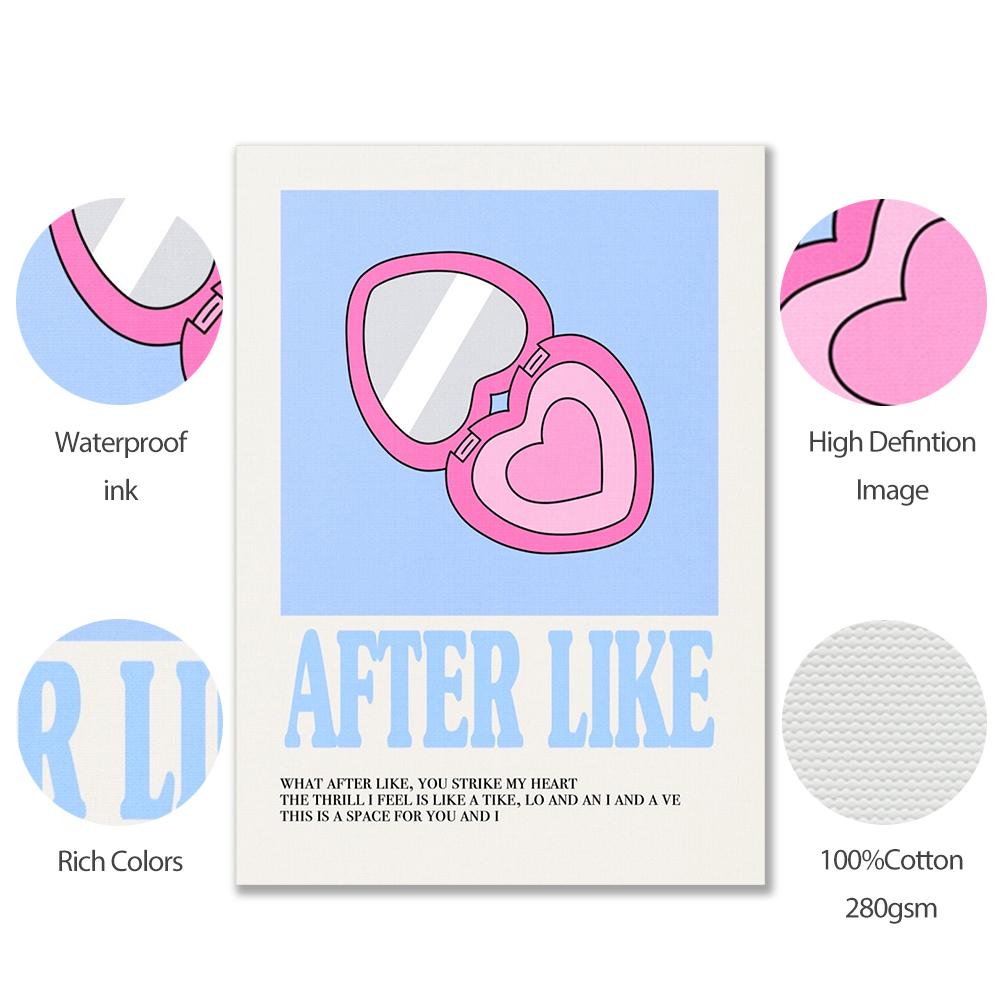 Kpop Music Album Poster Aesthetic Pop Rock Band Wall Art Canvas Print Rapper Canvas Painting Office Singer Room Home Decor Gift