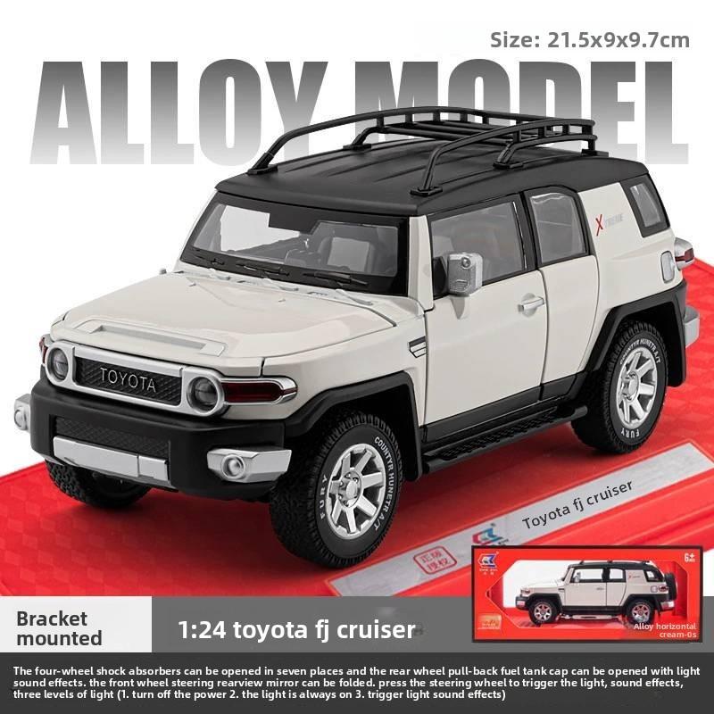 Toyota Simulation Alloy Offroad Vehicle Model Toy With Sound And Function Light
