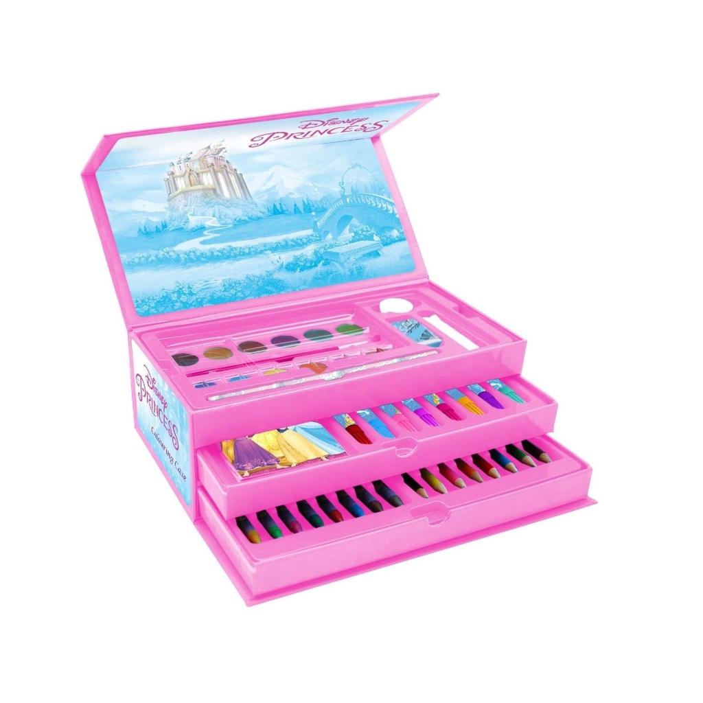 Buy Disney Princess Childrens/Kids 52 Piece Coloring Case (Pink ...