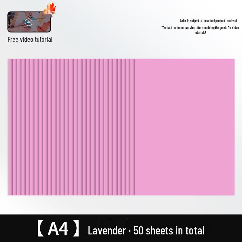 Free Shipping: Extra Thick A4 Color Cardstock - 50 Sheets - 160g White Card for Children's Crafts & Origami