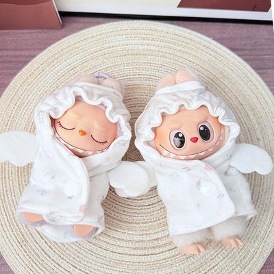 Engel für Labubu Puppenbekleidungsset Hut 17cm Kleidung Schuhe Puppe DIY Zubehör Training Sitzen Party Spiele Spielzeug Geschenke