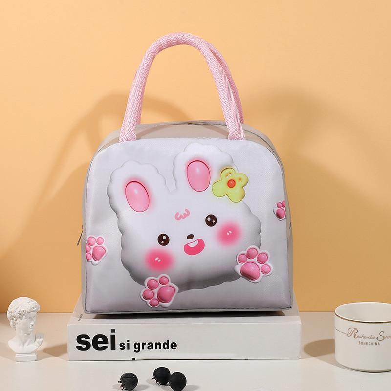 3D Cute Lunch Box Reusable Lunch Bags for Women Cute Lunchboxes Kawaii Animal Lunch Bag Cooler for Picnic Office Work Travel