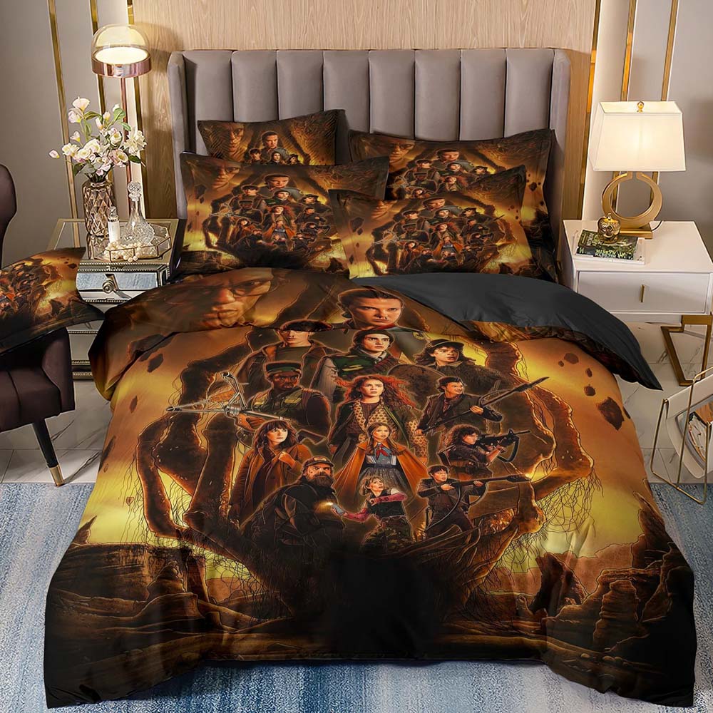Hot Sale 3D S-Stranger Things Anime Bedding Set Baby Duvet Cover Sets Bedclothes Twin Single King Kids Adult Gift