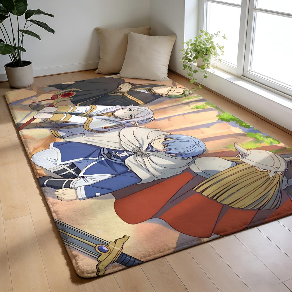 F-Frieren B-Beyond Journeyis End Floor Mat Soft Thick High Density Flannel Mat Non-Slip Absorbent Rug For Bathroom Bedroom Home