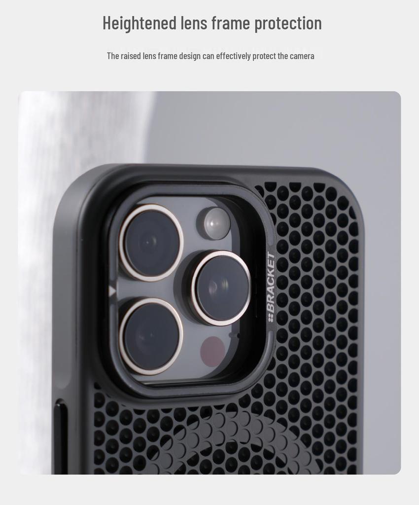 Honeycomb Heat Dissipation Stand for iPhone 17 Pro Max Magnetic & Drop-Proof Protective Case