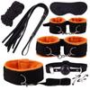 Adult Games Erotic Sex Toys For Woman Couples Slave Neck Handcuffs Nylon BDSM Bondage Restraints Collar Fetish Sex Products Gags