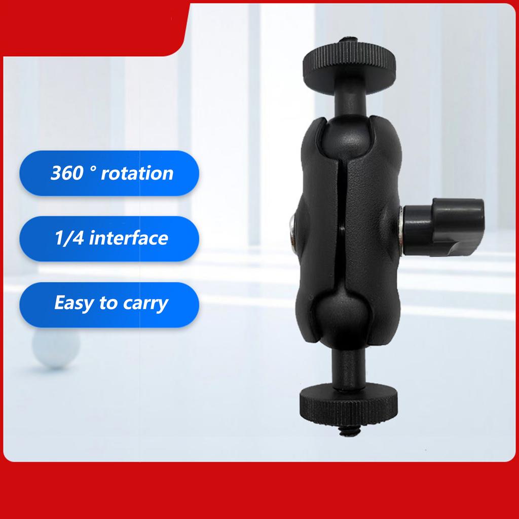 Professional 360 Rotating Aluminum Adapter For Photography Equipment Camera Light Stand Phone Holder Monitor Video Light