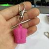 Lip Balm Keychain Caps Stylish Lip Balm Lid Key Holder Essential Key Accessory Silicone Texture Suitable for Women Girl