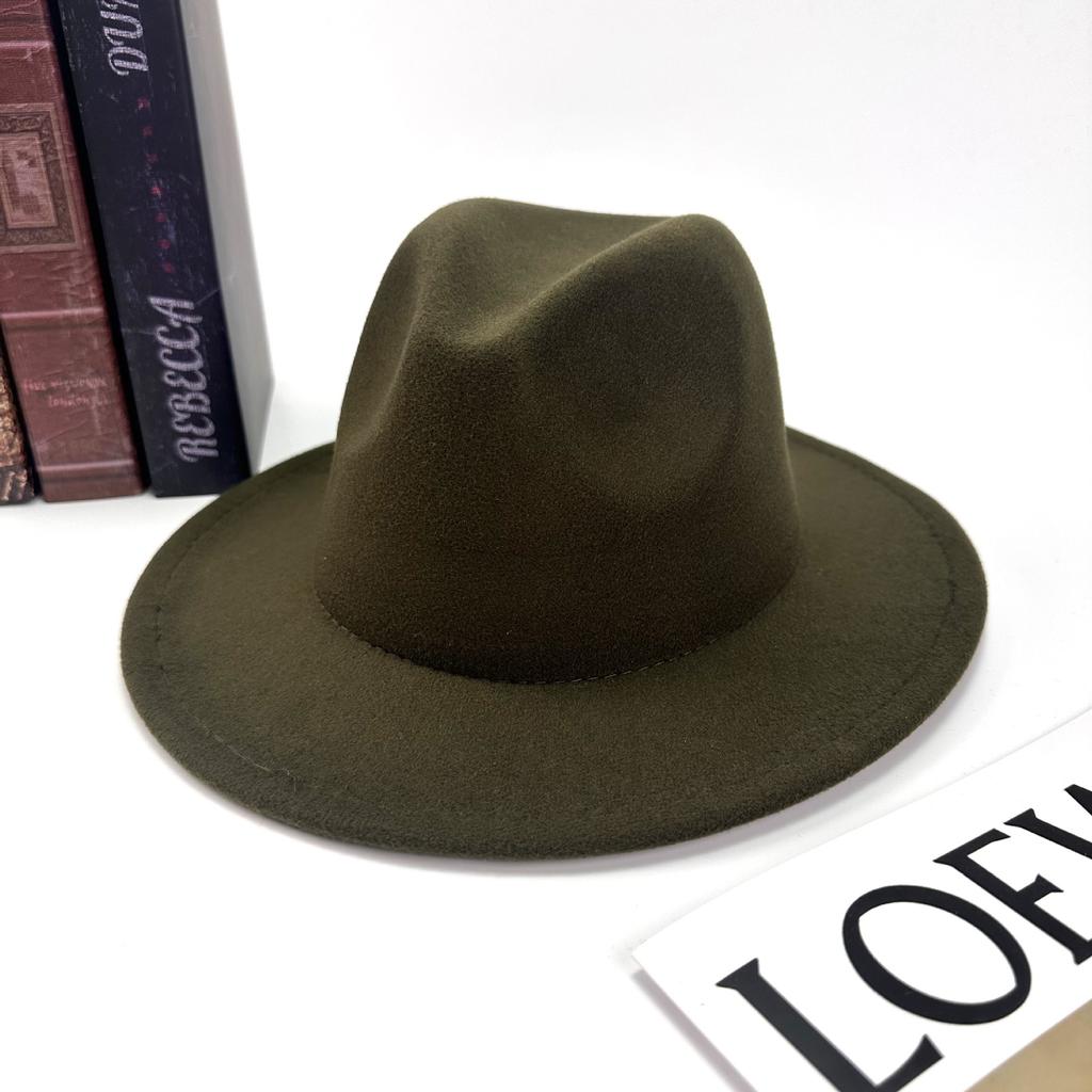 Digital Pass New Top Hat Spring And Autumn New Jazz Hat European And American Big Eave Hat Fashion Felt Hat Trend