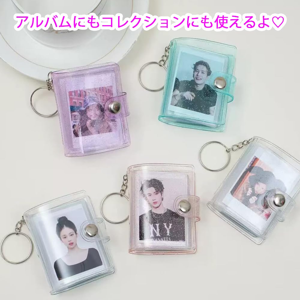 A7 mini 20 A7 refill x 20 sticker shrink mini card fan collage mini sticker book included (Purple + + sheets) sheets, book, plastic, transparent,