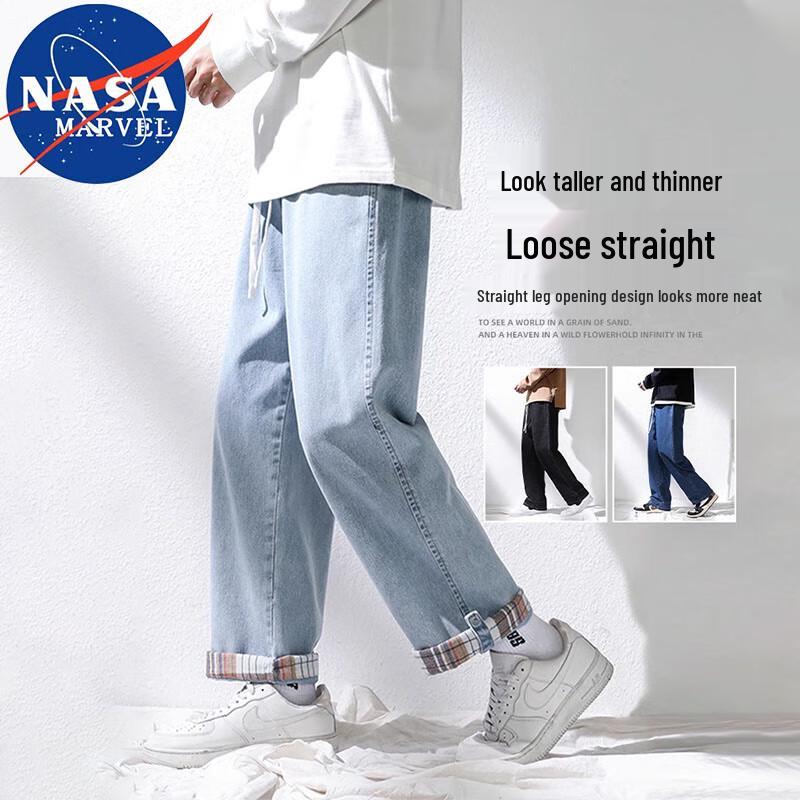 NASA MARVEL Men's Straight-Leg Denim Jeans
