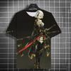 Japanese-style Cartoon Girl Graphic T-shirt 3d Printing Summer Leisure Dry Men's T-Shirt Children's Clothing Tee Y2k