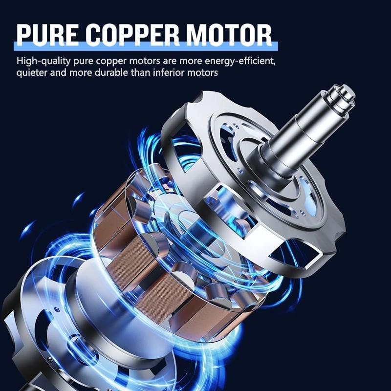 22" 3/5 Blades & LED Lighting Fan Silent DC Motor & Energy Saving Fan Household Electric Ceiling Fan with Hook