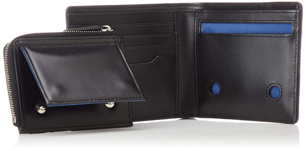 Lanvin en Bleu Men's Bifold Wallet, Blue, LVB Geo Accessory
