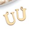 Stainless Steel Alphabet Pendant Jewelry Accessories for DIY Necklaces, Bracelets & Earrings