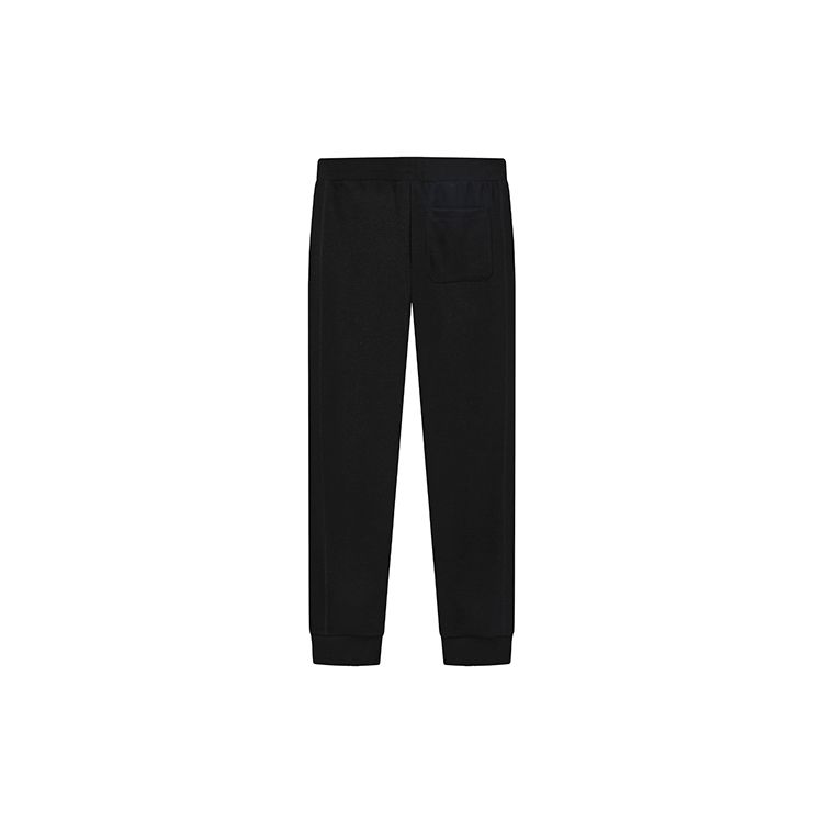 FILA Solid Color Loose Fit Letter Embroidered Casual Pants Women bottoms Black F11W249601FBK