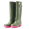 Waterproof Rain Boots Women Adult High Tube Buckle Long Tube Water Shoes Autumn