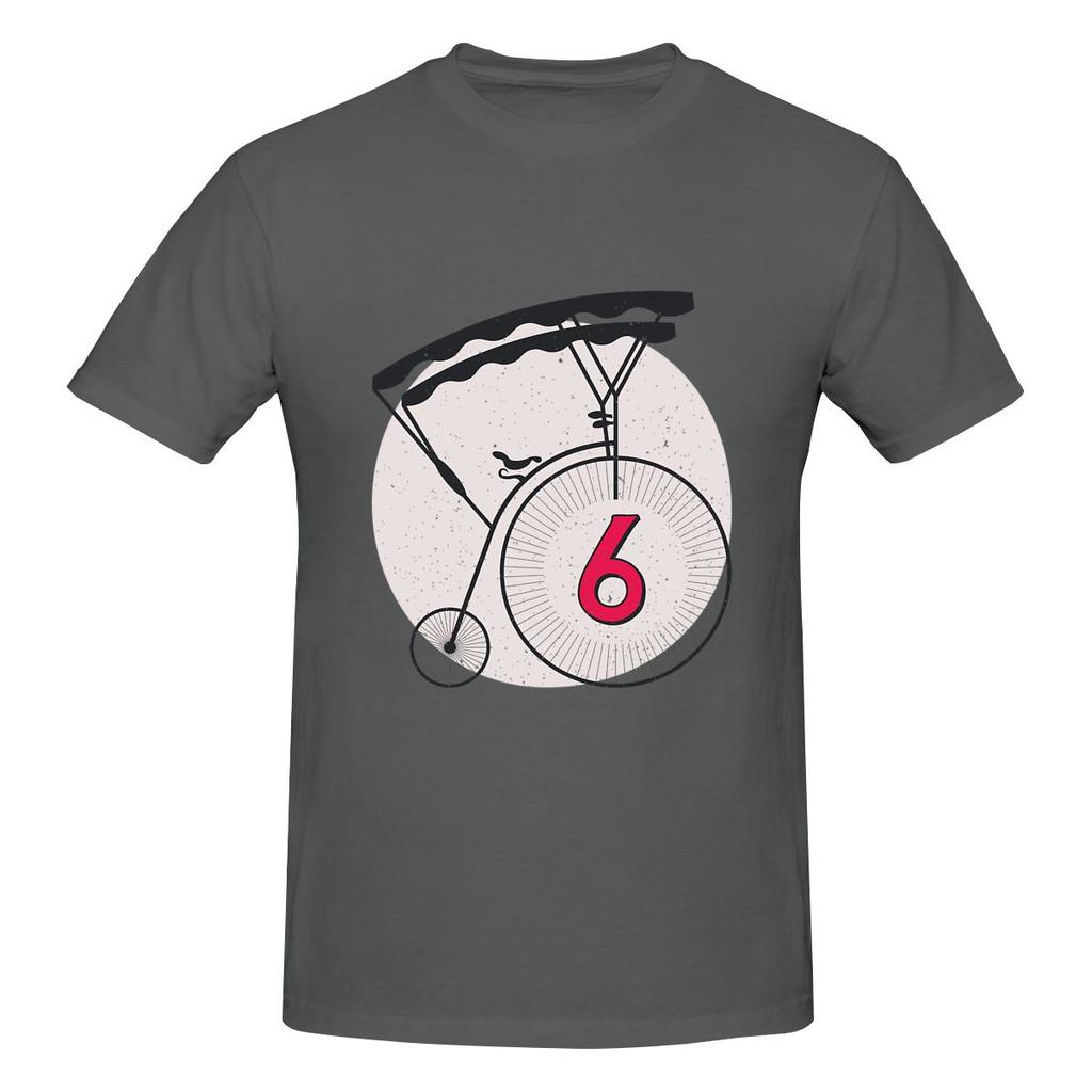 The Prisoner Penny Farthing Number 6 Vintage Design Lazy Style Tshirt Sports Leisure Fun Prints Tshirt