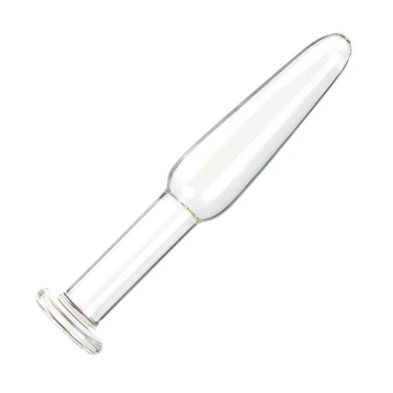 Transparent Anal Plug Butt Plug Erotic Butt Stimulation Glass Sex Toys for Women Men Masturbation Prostate Massager