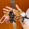 Cute Bear Keychain Couples Gift Key Chain Animal Doll Key Ring For Bags Creative Fashion Cool Car Accessories Pendant For Women