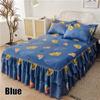 11 kleuren Single/twin/full/queen/kingsize Bed Rok Kussenslopen Set Elegante Sprei Bloemenpatroon Geborsteld Microfiber Verstoorde Lakens