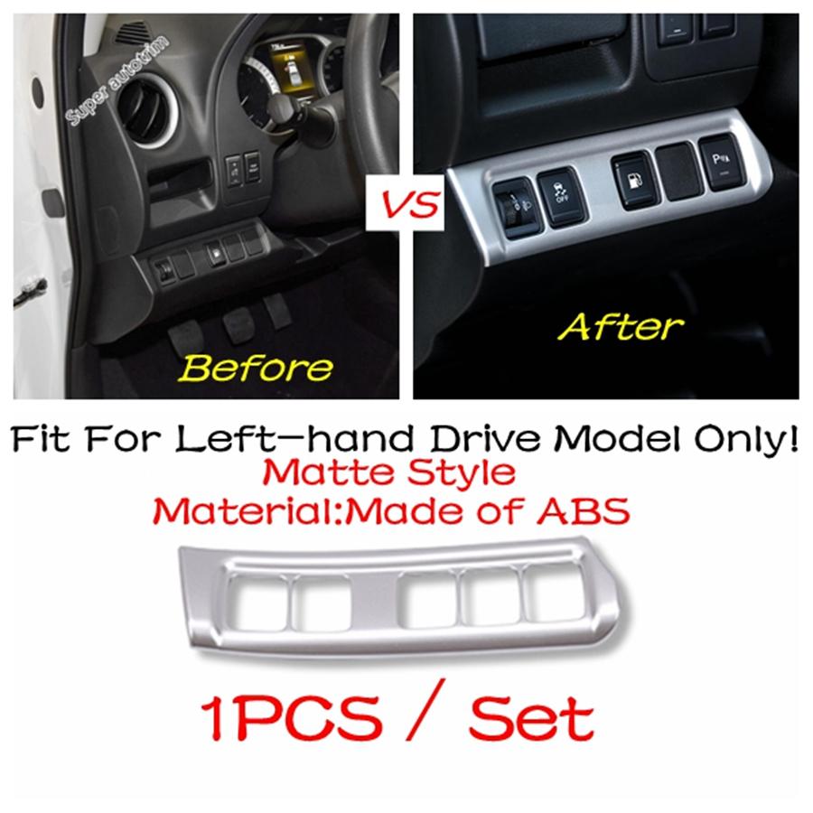 Gear Shift Knob Lever Panel / Reading Lights / Window Lift Button Cover Trim Matte For Nissan Navara NP300 / Terra 2017 -