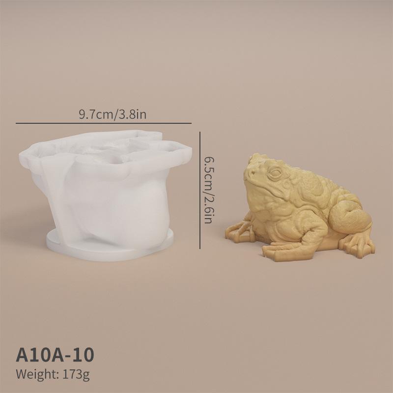 Krötenform Tier Frosch Harzgussform Harzherstellung Silikon für Kerze Heimdekorationsform 3D Tier Kerzenherstellung Formen