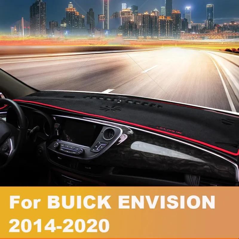 For Buick Envision 2015-   Car Dashboard Covers Mat Avoid Light Pad Trument Platform Cushion Carpets Accessories