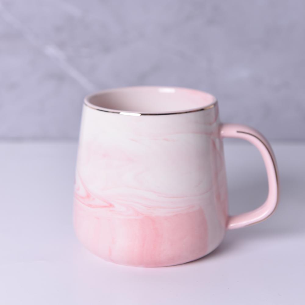 1 stk Keramisk kopp uten lokk med gullkant Kaffekopp Havregrøt Frokostkopp Kreativ Personlig Krus