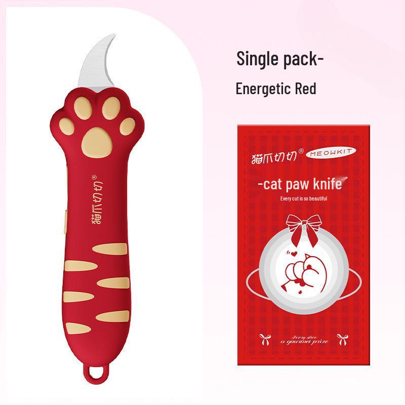 Katzenpfoten-Auspackmesser: Süßer tragbarer Cutter für Geschenke, Journaling und Lieferung