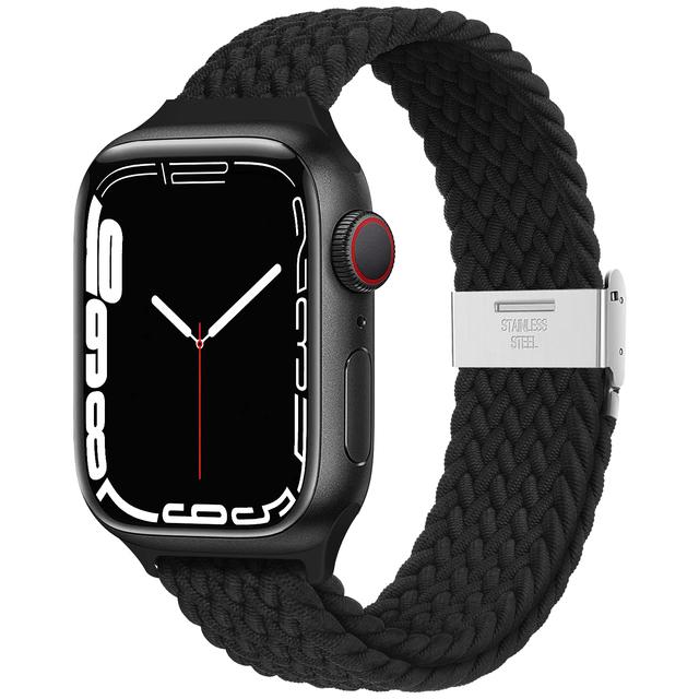 Braided Solo Loop Strap For Apple Watch Ultra2 Band 49mm 45mm 44mm 40mm 41mm 42mm 46mm Correa Bracelet Series 8 7 Se 6 9 3 10 11