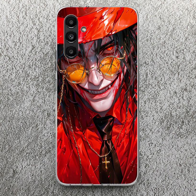 A-Alucard Hellsing Anime Phone Case for Samsung Galaxy A17 A16 A15 A14 A13 A56 A55 A54 A53 A36 A35 A34 A33 A26 A25 A24 A23 A05S